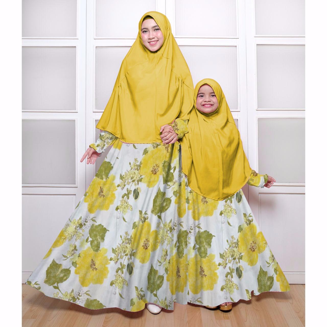 TERBARU!!!-COD (BAYAR DITEMPAT) GAMIS SYARI COUPLE IBU DAN ANAK CANTIK KEKINIAN DAN FASIONABEL TANPA KHIMAR