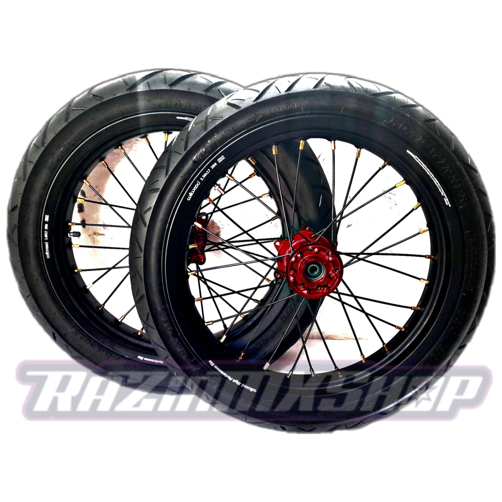 Wheelset Ban Set Roda Set Supermoto KLX 150 Series D Tracker 150