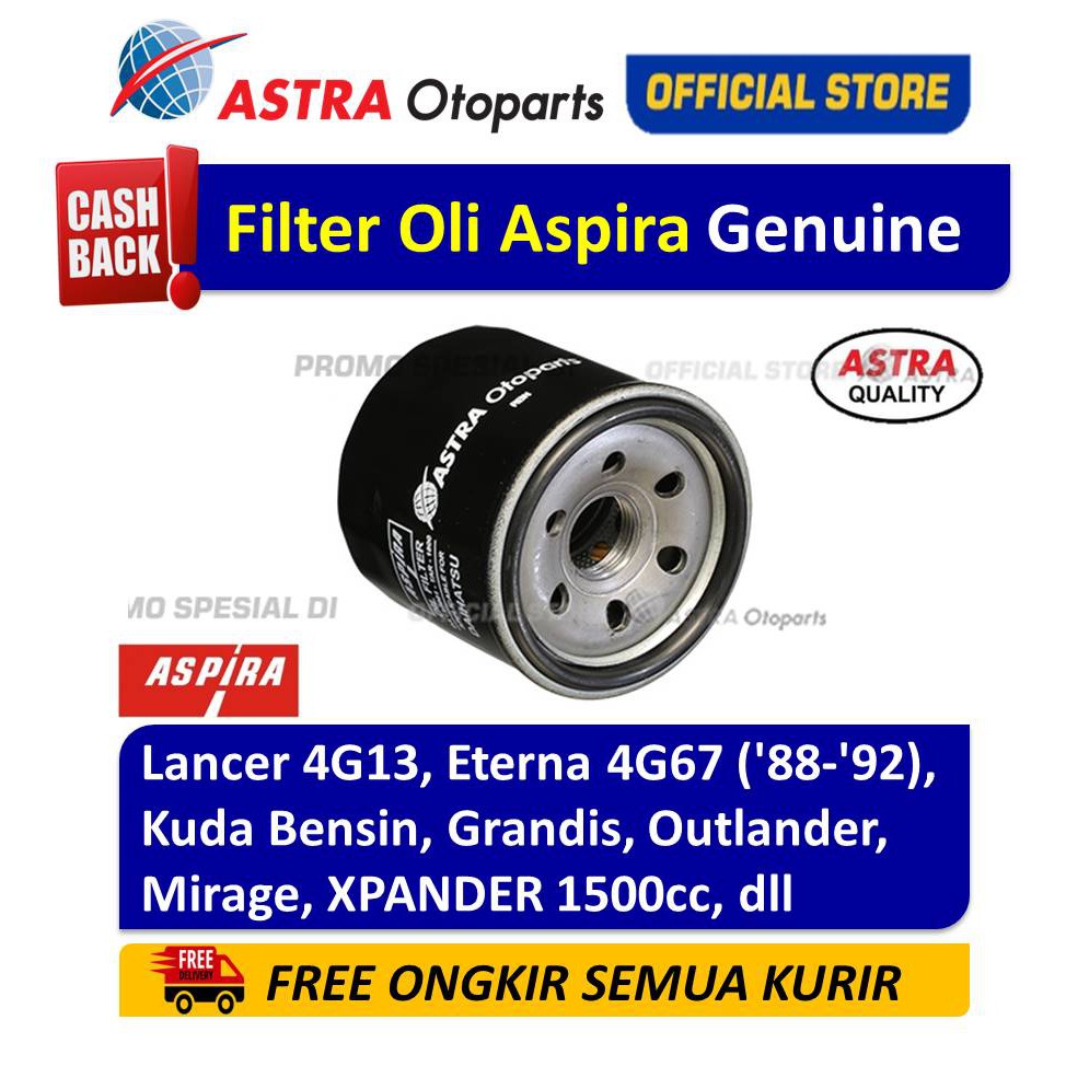 Filter Oli Oil Filter Aspira LANCER 4G13 KUDA BENSIN GRANDIS