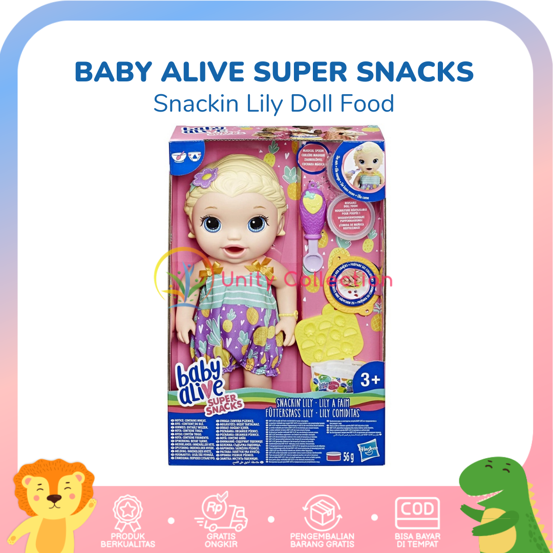 Baby Alive Super Snacks Snackin Lily Blonde Hair Original Hasbro