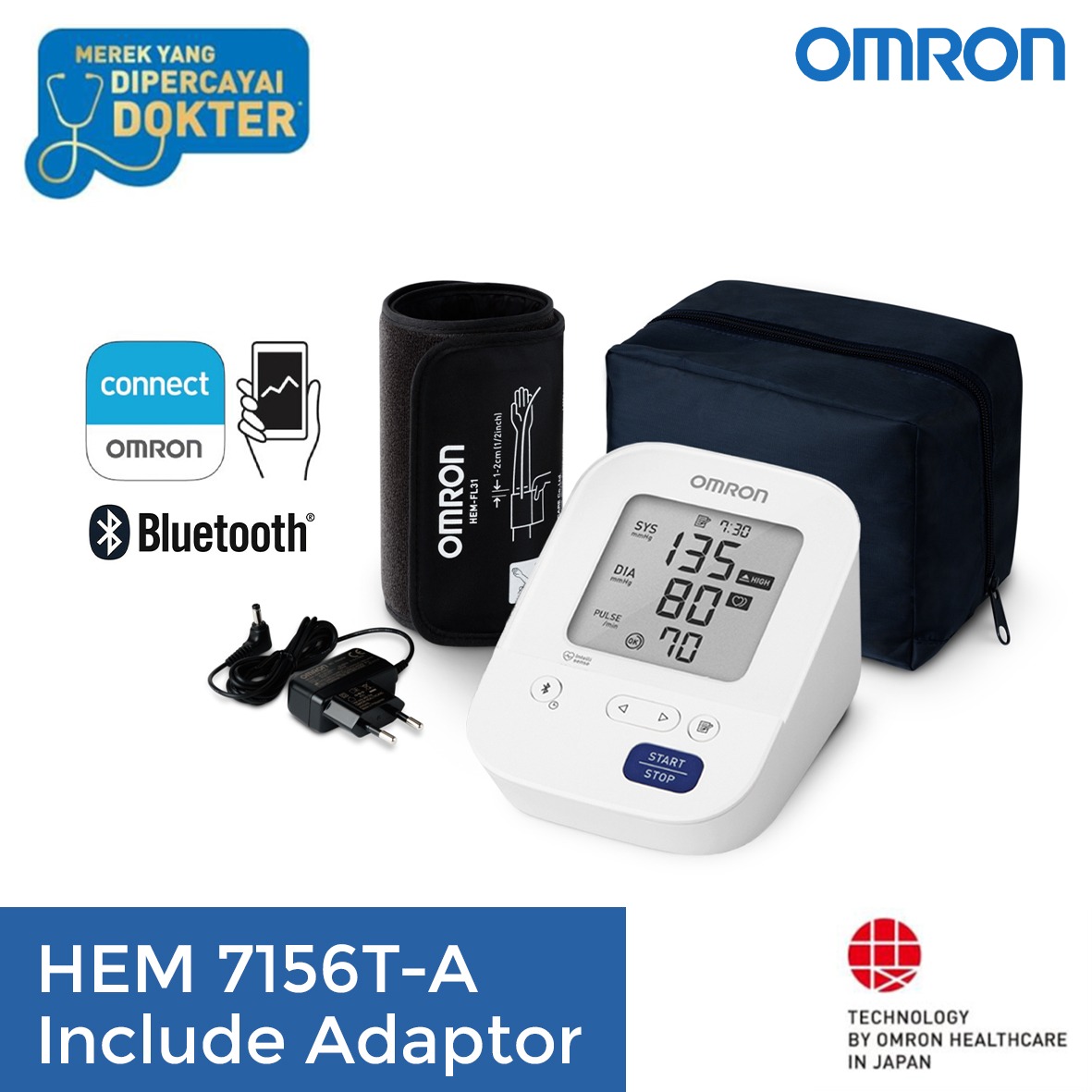 Omron Hem T A Tensimeter Digital Connect Bluetooth Lazada Indonesia