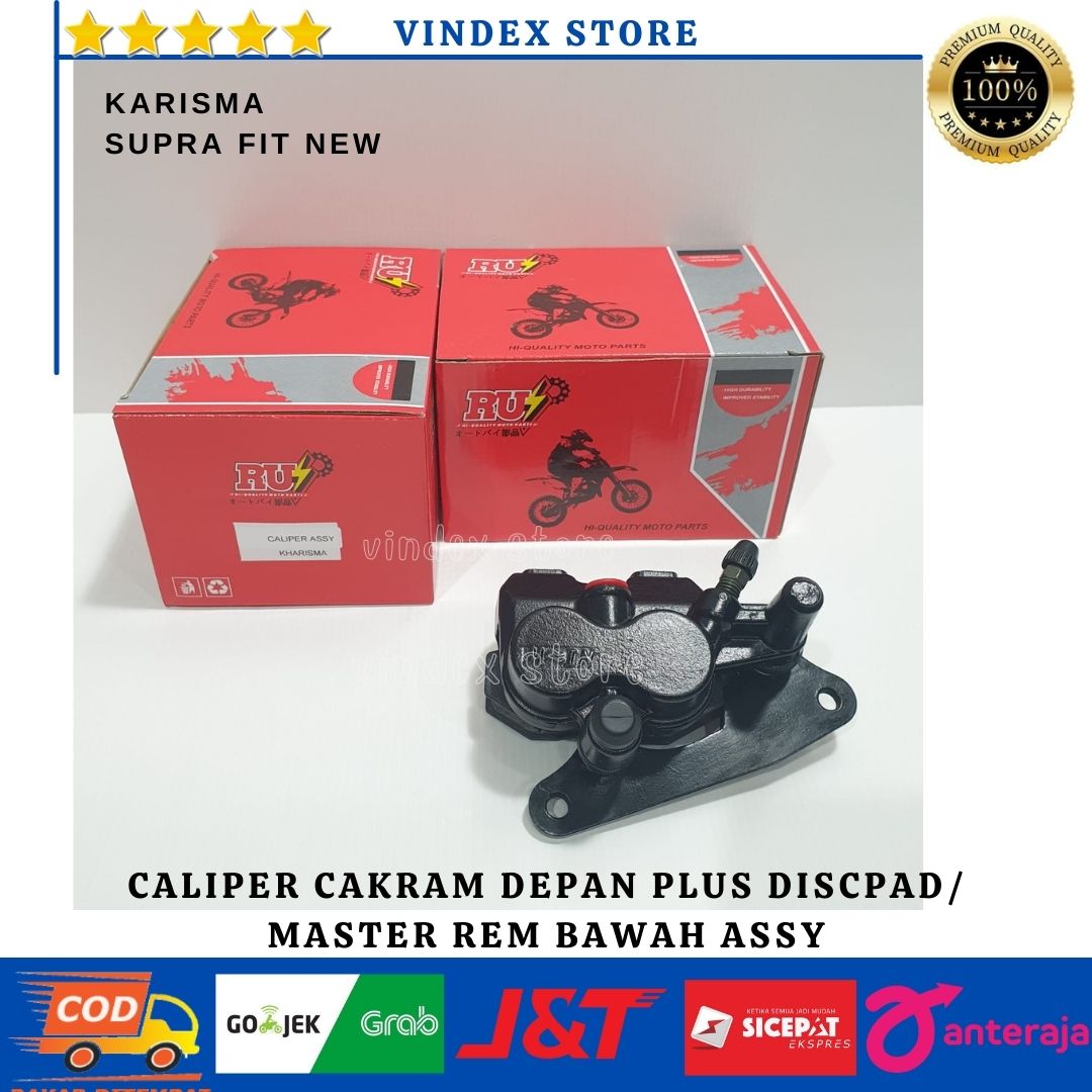 KALIPER CALIPER CAKRAM DEPAN KEPALA BABI MASTER REM BAWAH ASSY KARISMA