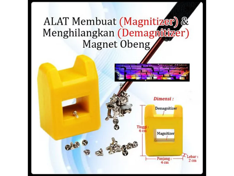 Pembuat Dan Penghilang Daya Magnet Magnetizer Demagnetizer Obeng Tools