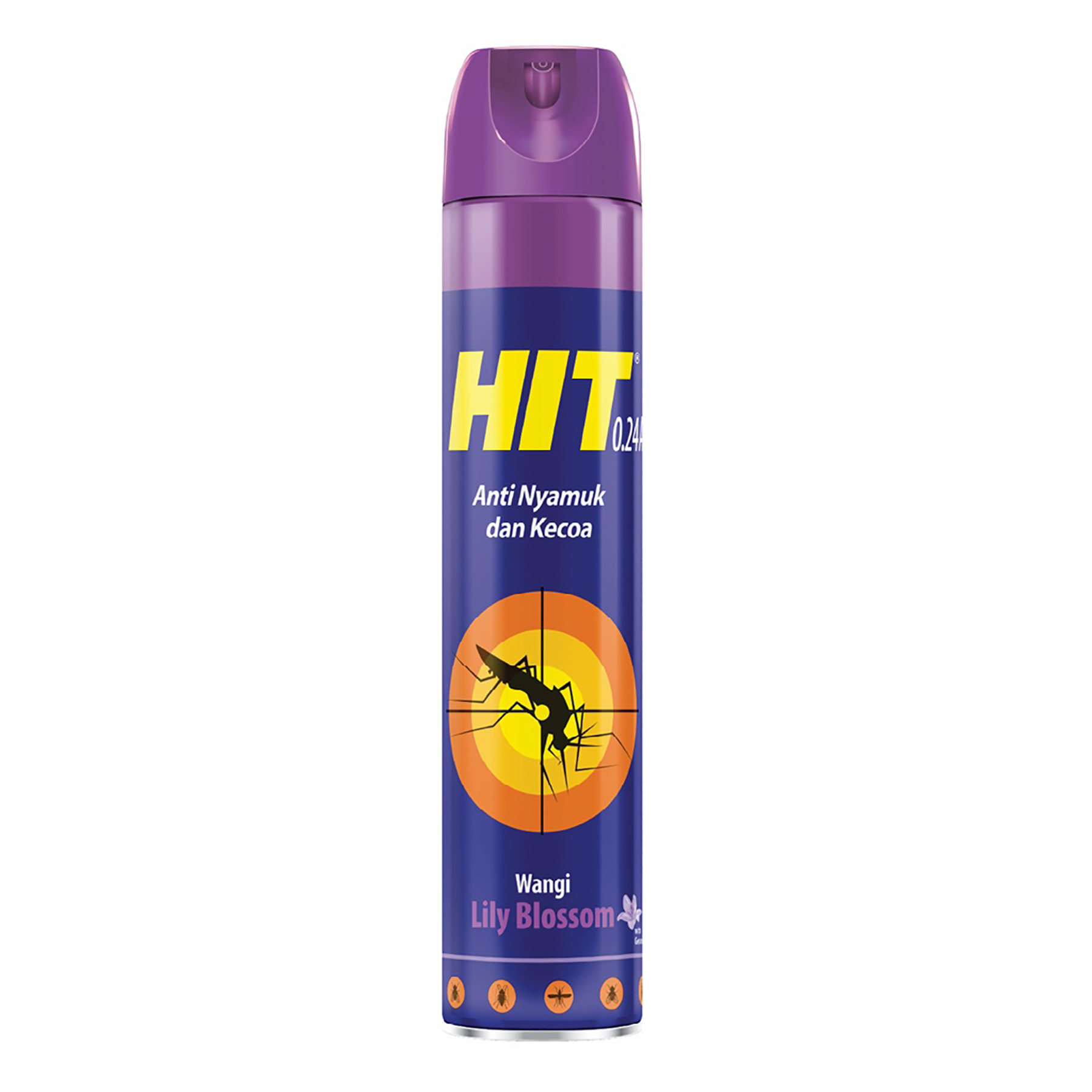 Hit Aerosol Lily Blossom Orange Green Forest 600ml Obat Nyamuk