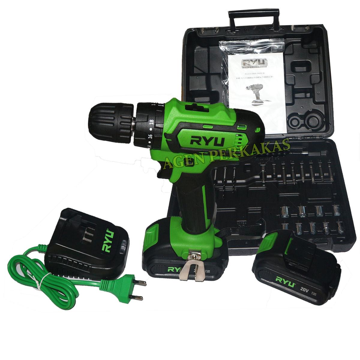 Ryu Rci V Cordless Impact Drill Volt Mesin Bor Cordless Ryu Rci V