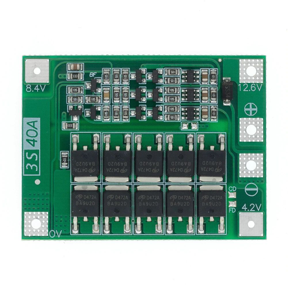 BMS 3S 40A 12 6V 18650 Li Ion Lithium Battery BMS Balanced Enhanced