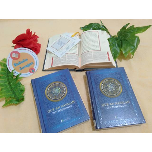 Al Quran Hafalan Dan Terjemah A X Motif Daun Warna Biru Almahira