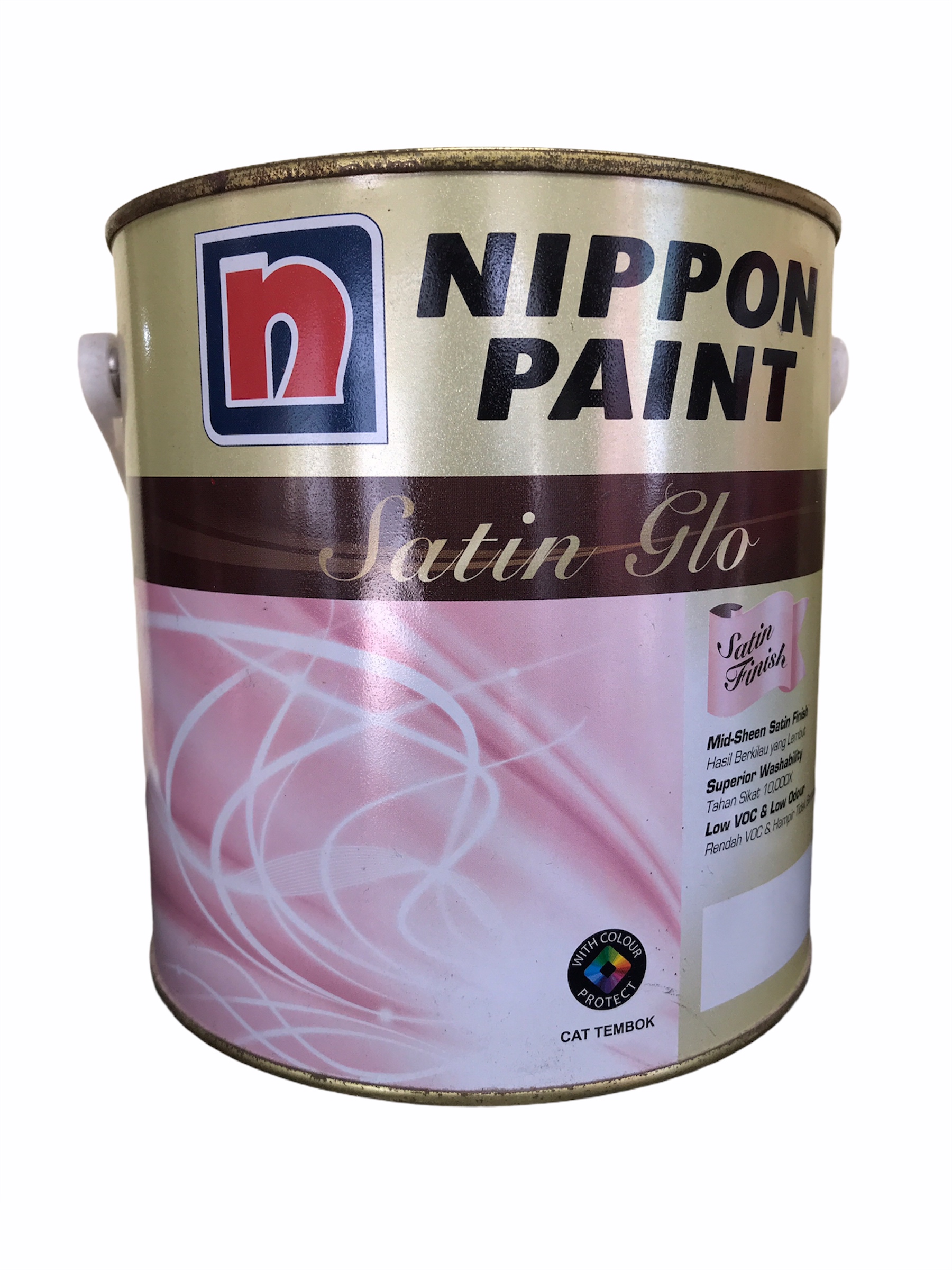 Cat Dinding Semi Kilap Nippon Satin Glo 2 5 Liter Lazada Indonesia