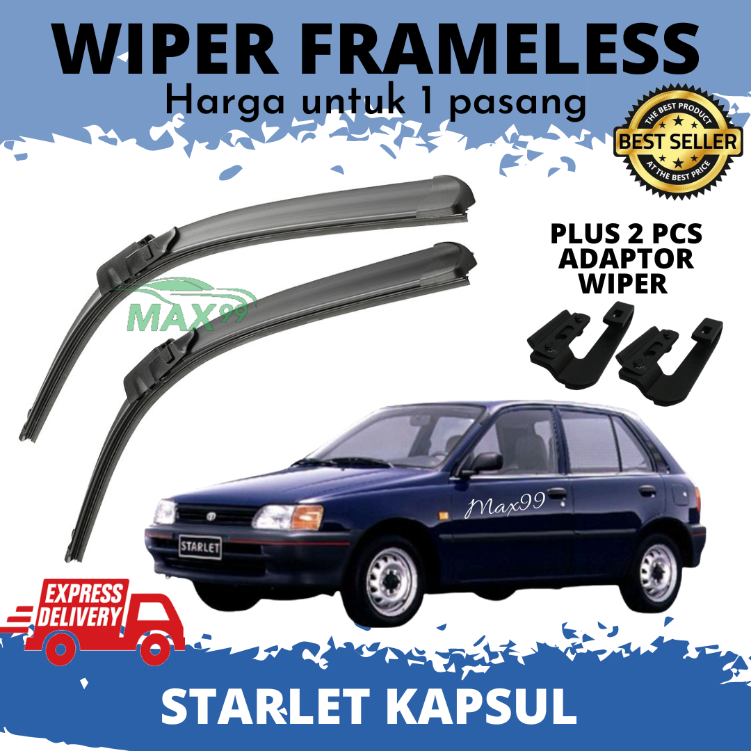 Wiper Starlet Kapsul Frameless Adaptor Wiper Wiper Mobil Starlet