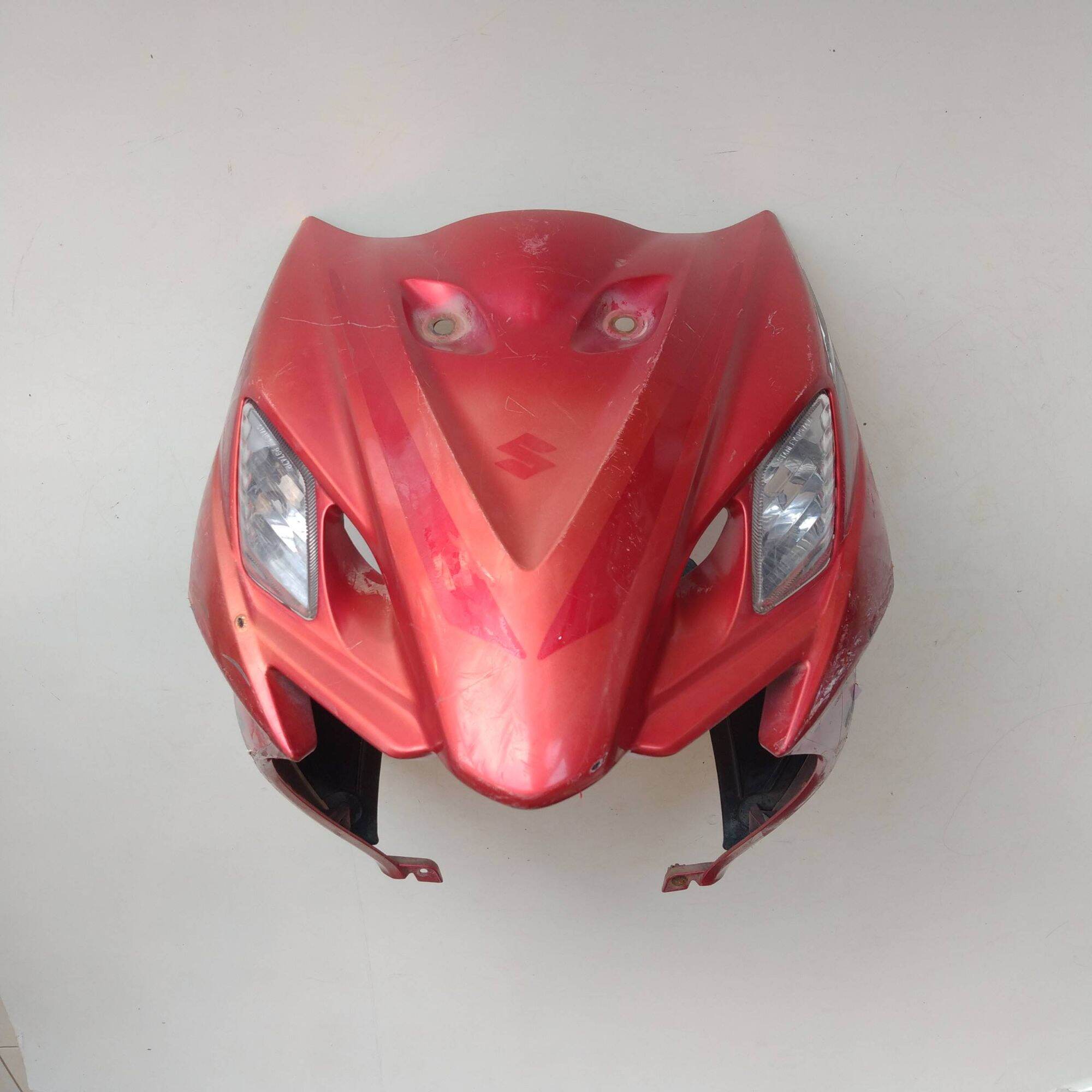 COVER TAMENG DEPAN SUZUKI AXELO 125 WARNA MERAH ORIGINAL COPOTAN BODI