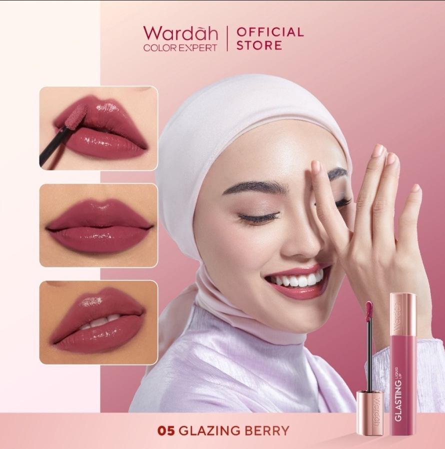 Wardah Glasting Liquid Lip Hi Pigmented Glass Color ALL Variant