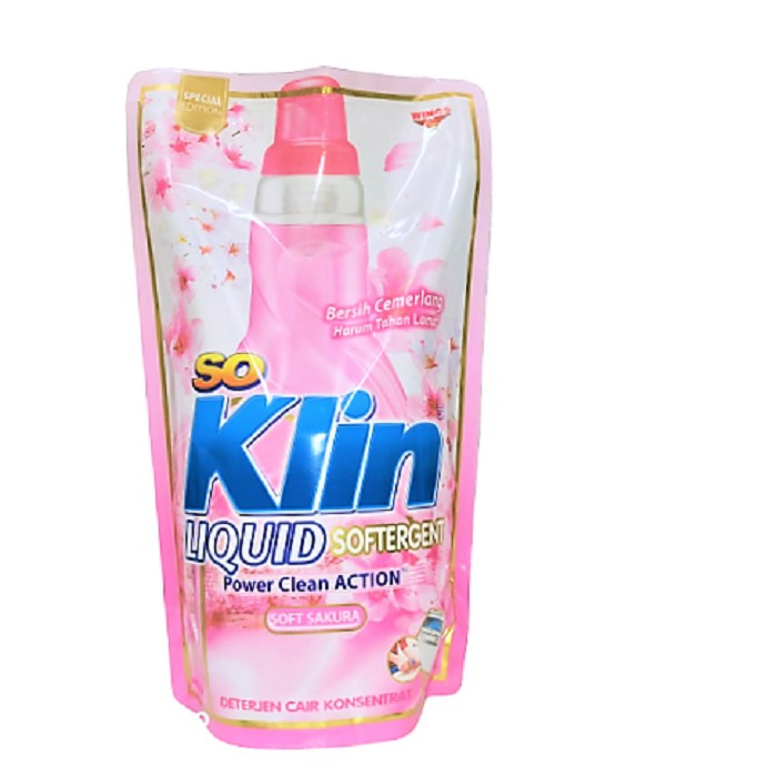 Soklin Liquid Deterjen Cair Soft Sakura Refill 800ml Lazada Indonesia