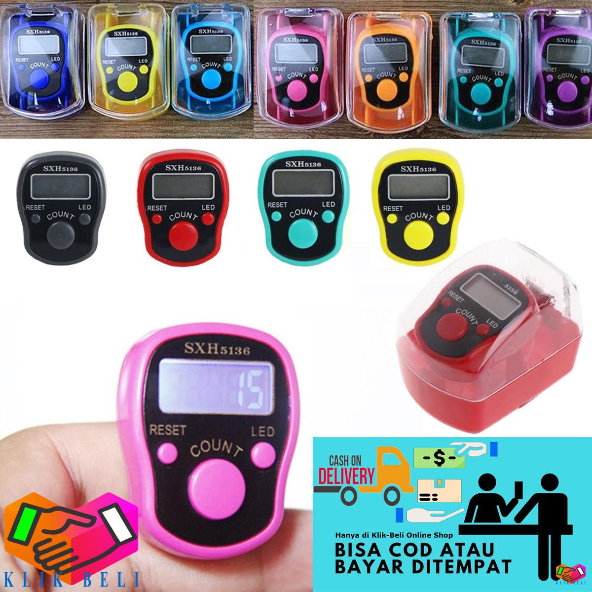 Klik Beli Mika Tasbih Digital Led Lampu Kotak Finger Counter Tasbeh