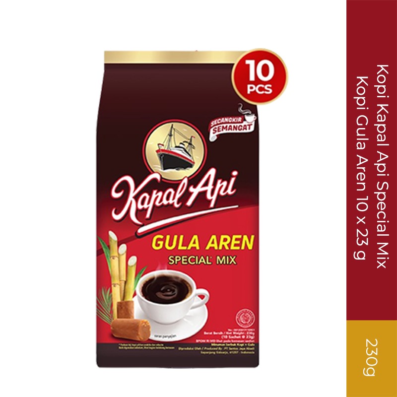 Kopi Kapal Api Special Mix Kopi Gula Aren 10 X 23 G Lazada Indonesia