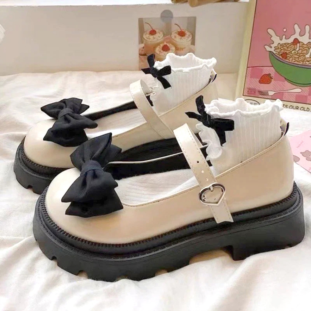 Sepatu Wanita Korean Style Docmart Pita Shoes Imut Korean Style