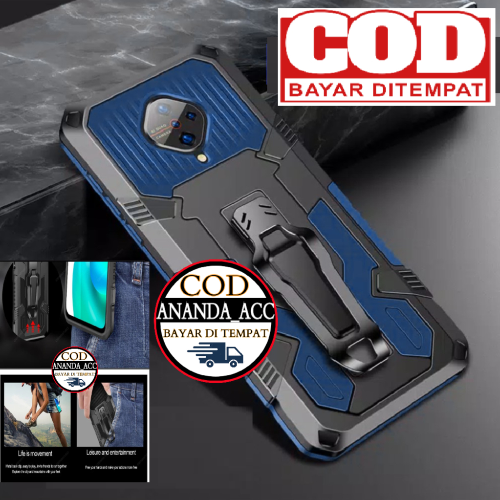 Case Armor Standing Cocok Untuk Tipe Hp Vivo S Pro Casing Cristal Back