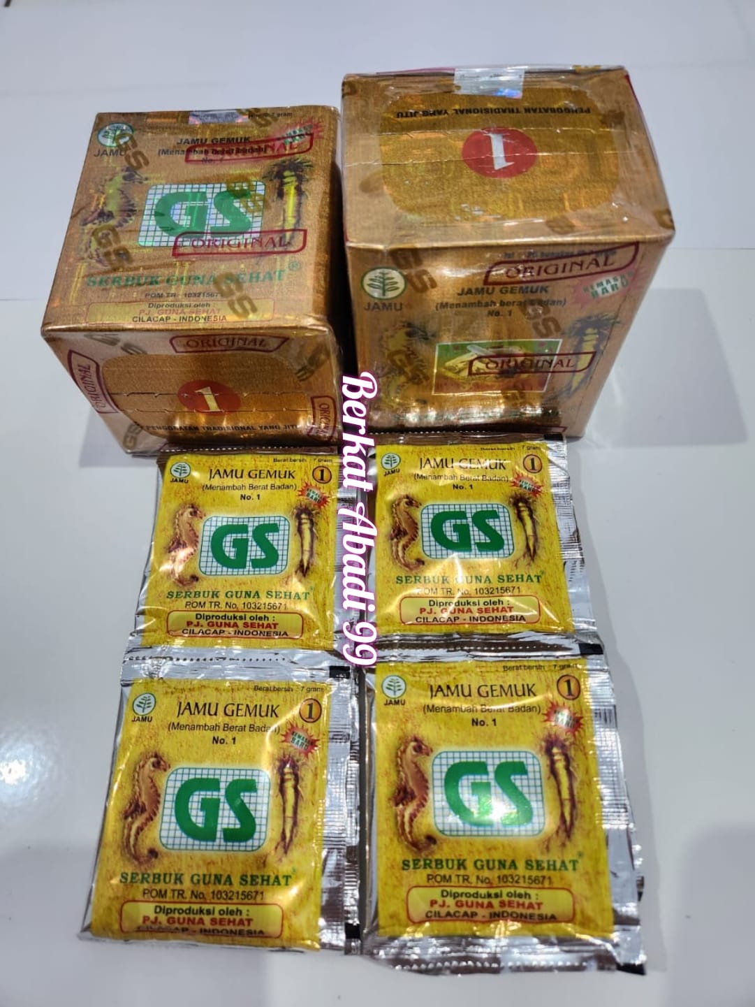 Jamu GS No 1 Gemuk Sehat Isi 10 Sachet Penambah Berat Badan Lazada