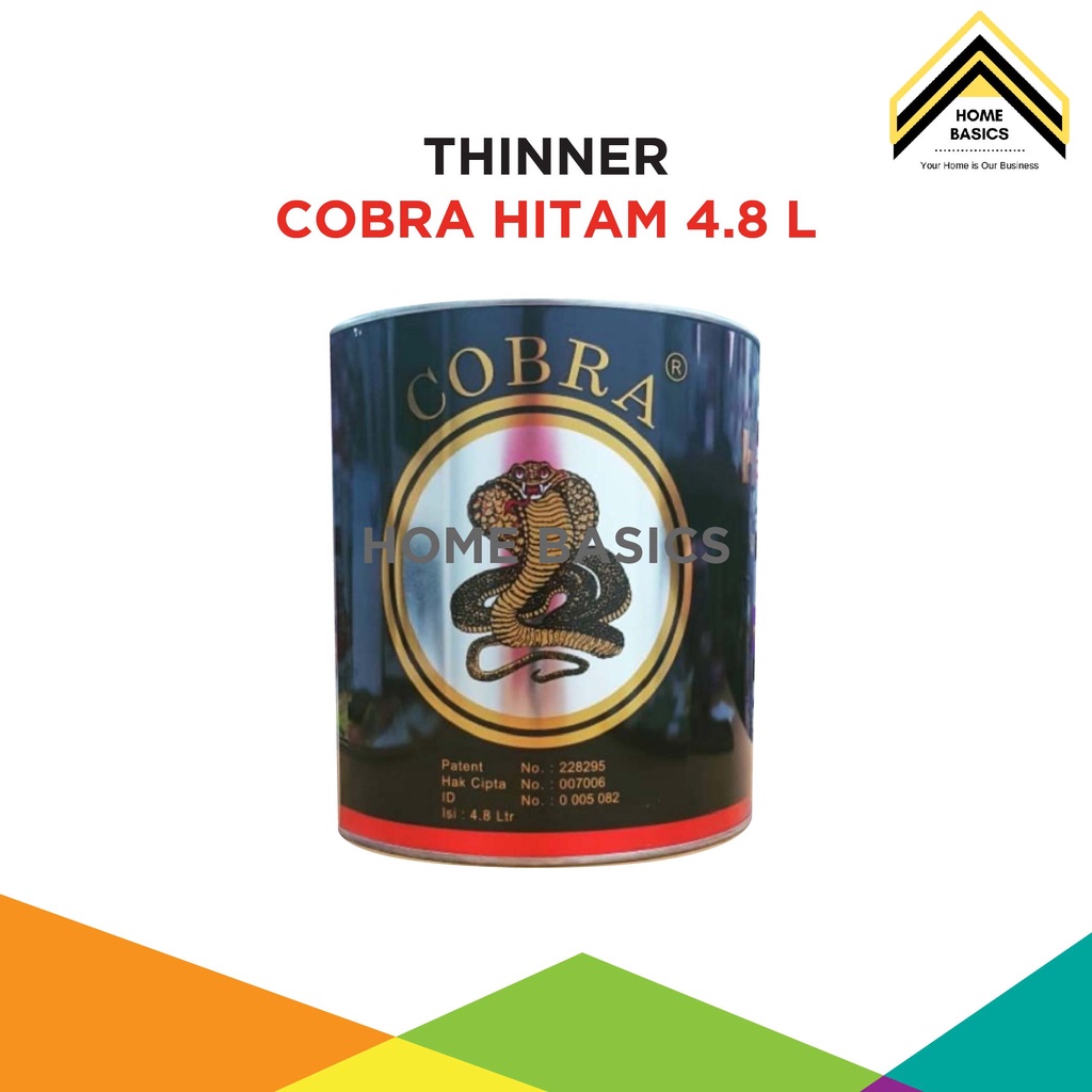 Thinner High Gloss Cobra Hitam 4 8 Liter Galon Pengencer Cat