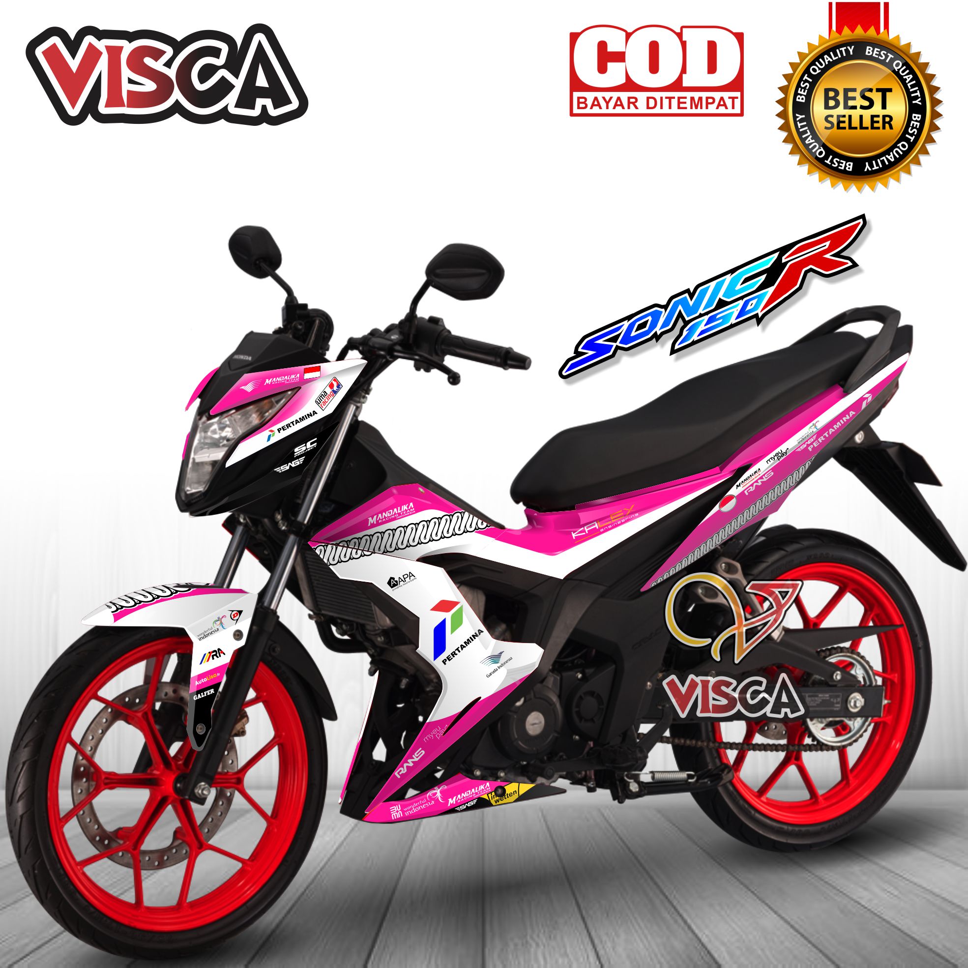 Decal Sonic 150r Full Body Stiker Sonic 150r Full Body Striping Honda