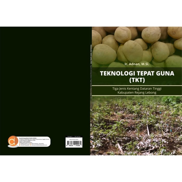 Buku Teknologi Tepat Guna TKT Tiga Jenis Kentang Dataran Tinggi