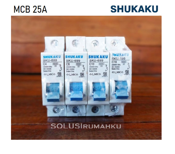 MCB SHUKAKU BIRU 25A SIKRING 25 AMPERE 5500 WATt Lazada Indonesia