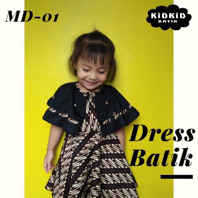 Model Dress Batik Kombinasi Modern Remaja