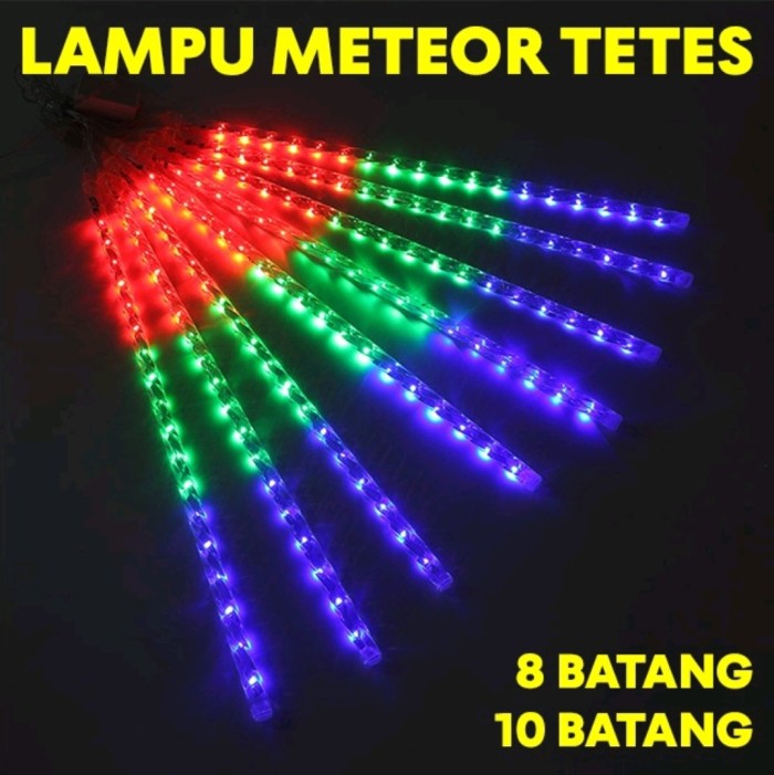 Lampu Hias Meteor Led Hujan Cm Rgb Set Batang Batang Lazada