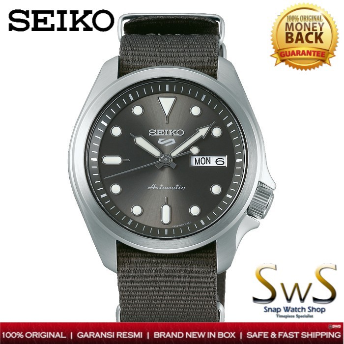 Jam Tangan Pria Seiko 5 Sports SRPE61K1 Original Nylon Strap SRPE61