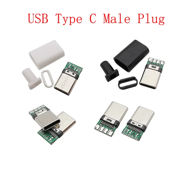 Soket Usb Type C Male Jantan Casing Tutup Shell Tipe Jack Socket