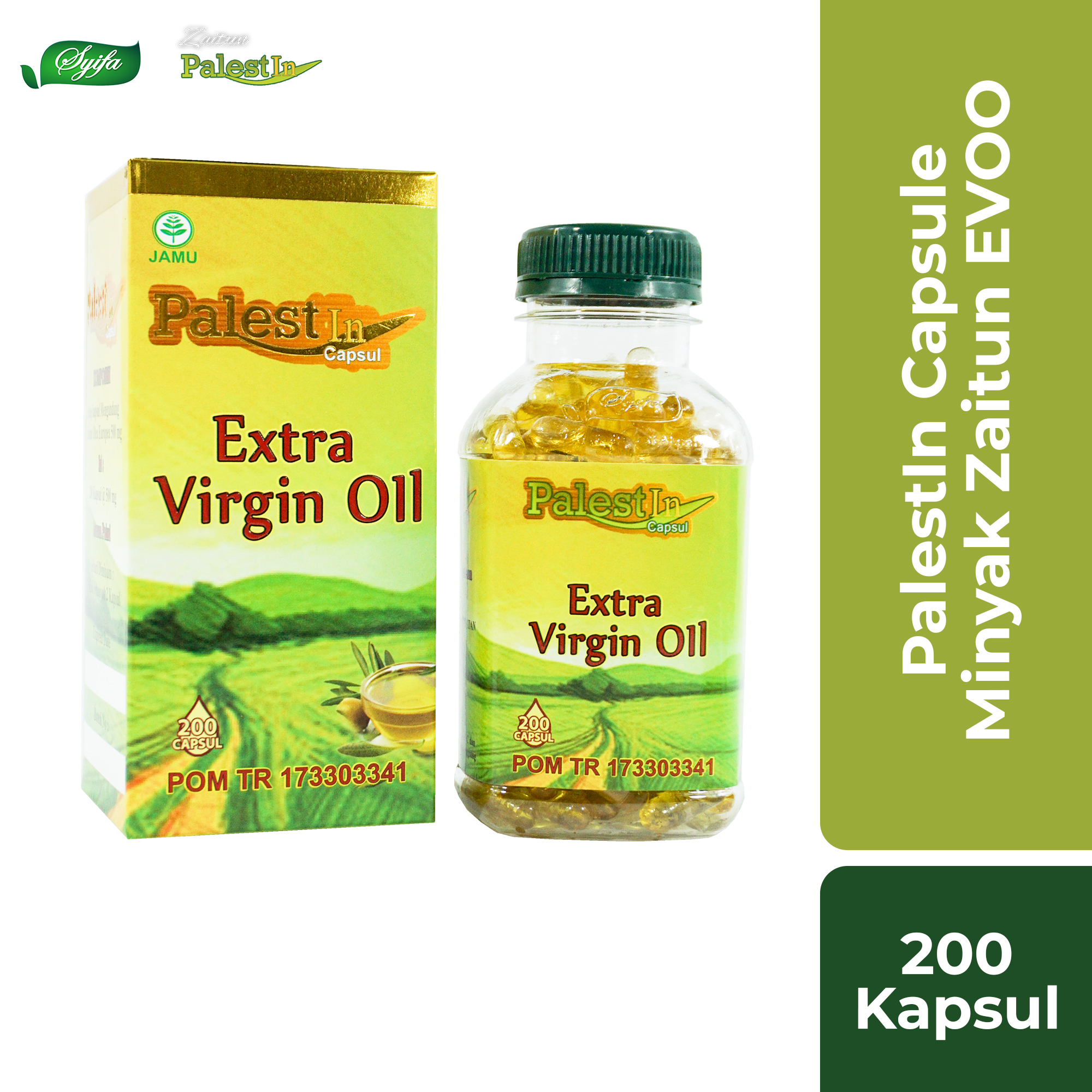 PalestIn 200 Kapsul Extra Virgin Olive Oil Minyak Zaitun Extra Virgin