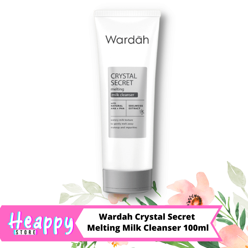 Wardah Crystal Secret Melting Milk Cleanser 100ml White Secret Pure