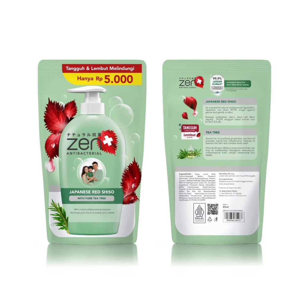 Zen Antibacterial Body Wash Sabun Cair Refill Ml Lazada Indonesia