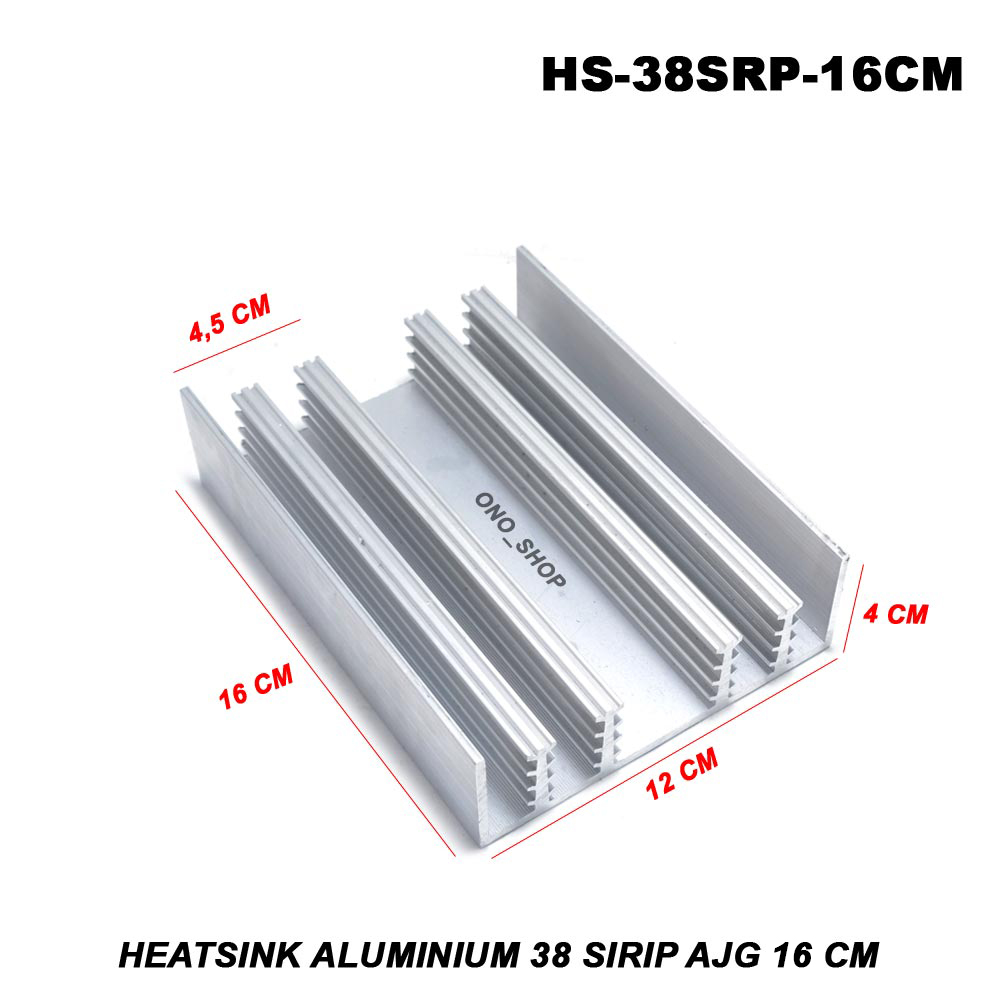 Heatsink Aluminium Sirip Ajg Cm Lazada Indonesia