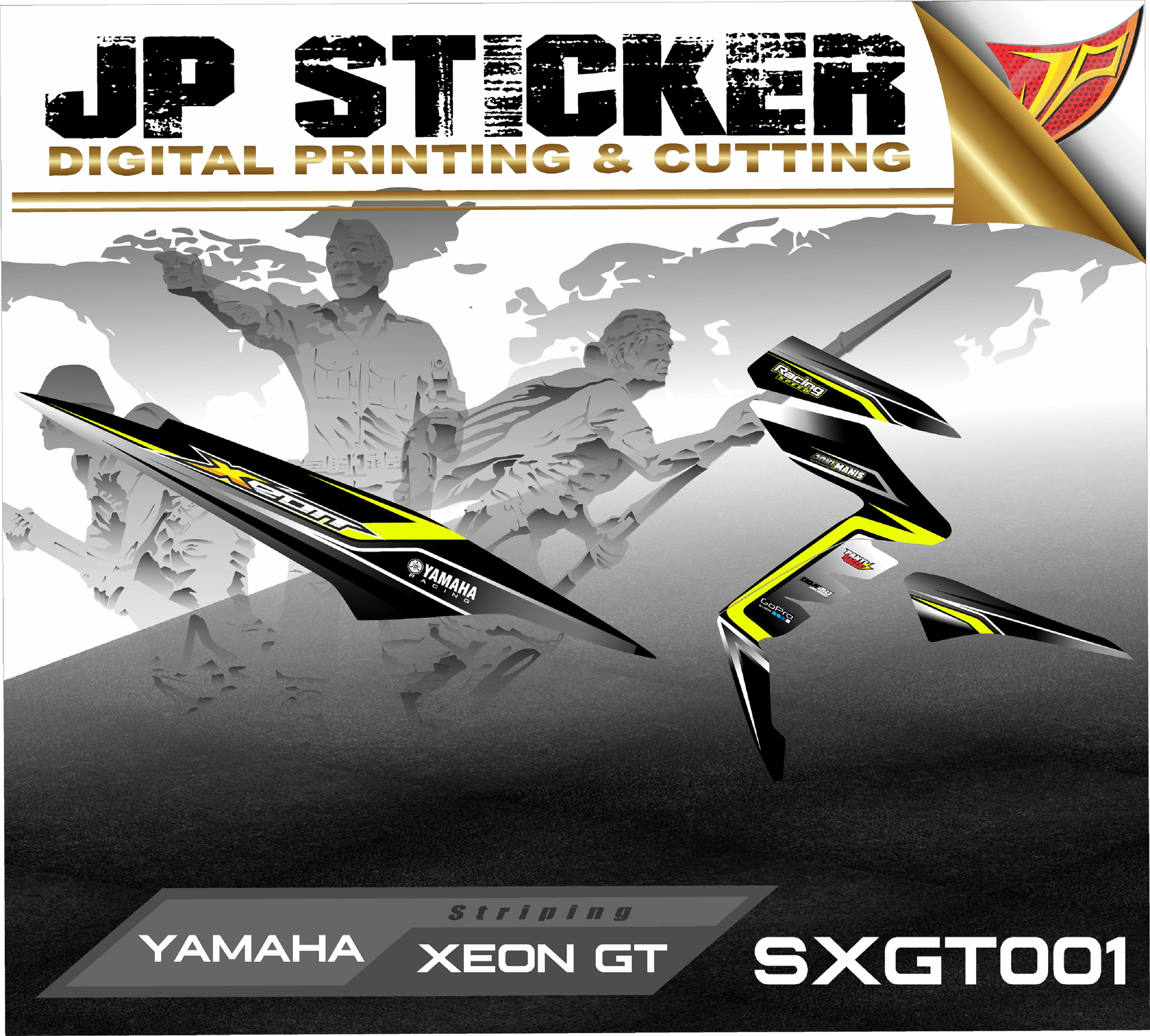 Sticker Striping List Variasi Xeon Gt Lazada Indonesia