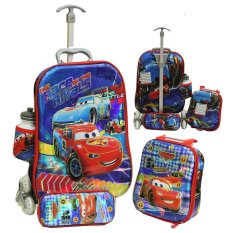 Onlan Cars MCQueen 6D Timbul Anak 4in1 Set 6 Roda - Blue