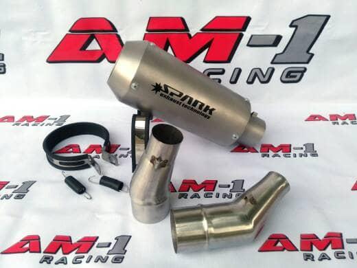 Knalpot Spark Titan Sandblast Slip On Ninja 250fi 250 fi Karbu RR Mono