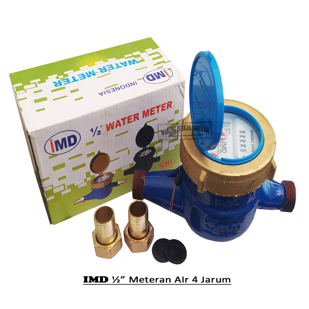 Ready Imd Meteran Air Sni Body Besi Inch Flow Mater Inch