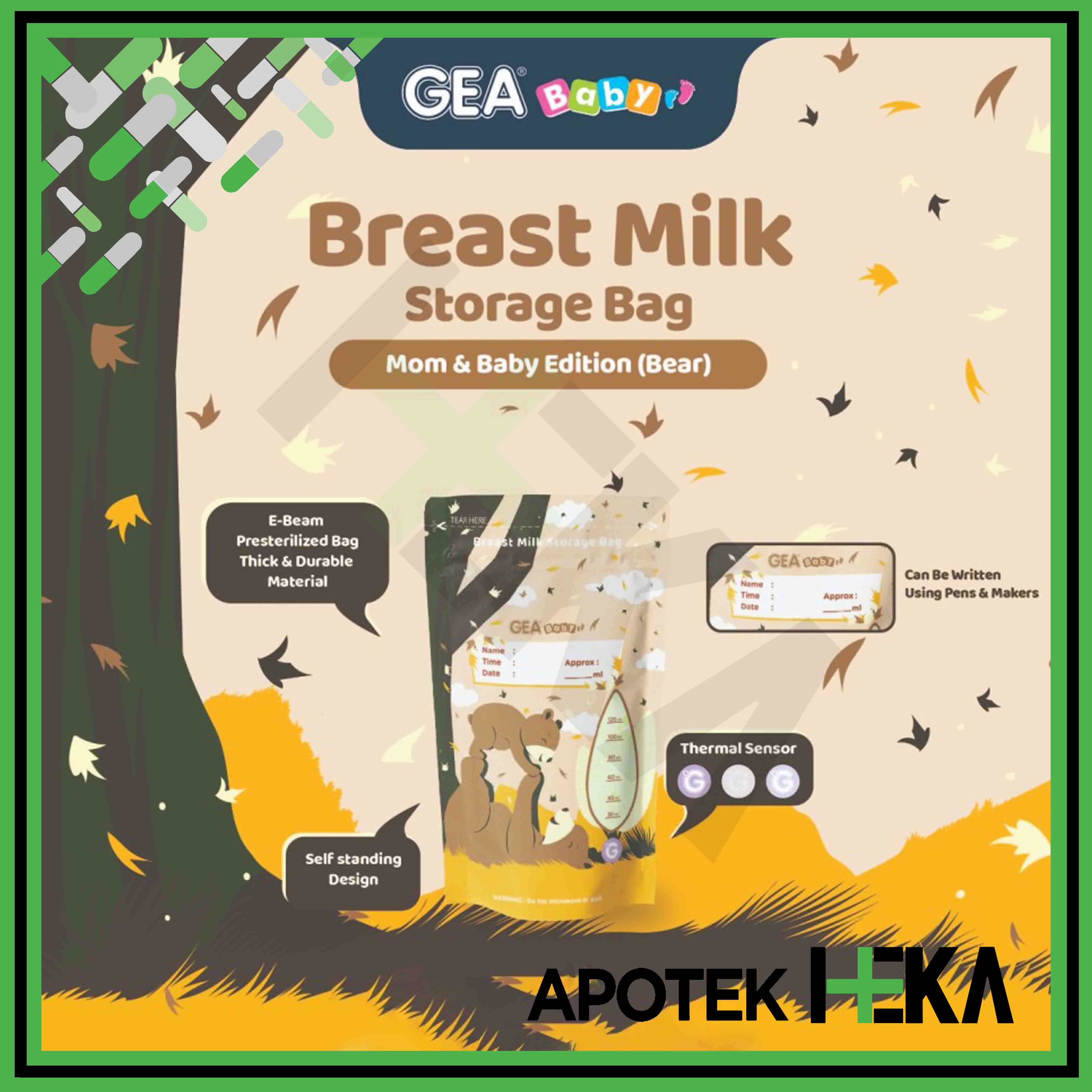 Kantong Asi Breast Milk Storage Bag Gea Baby Ml Lazada Indonesia