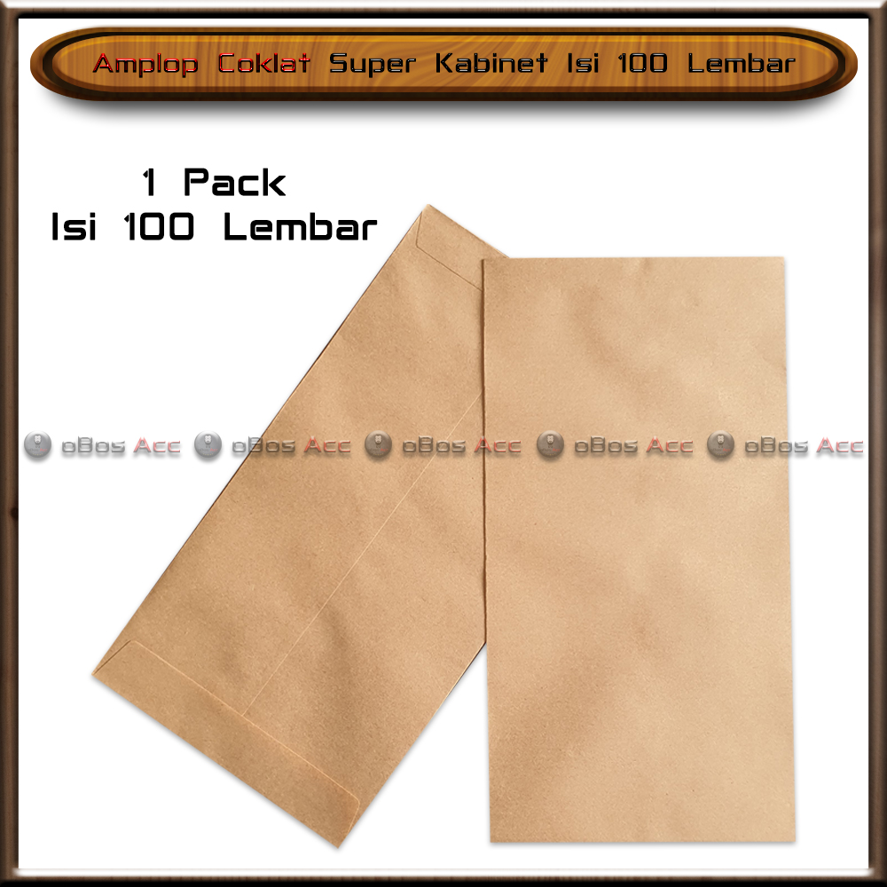 Amplop Coklat Ukuran Super Kabinet X Cm Isi Lembar Cokelat