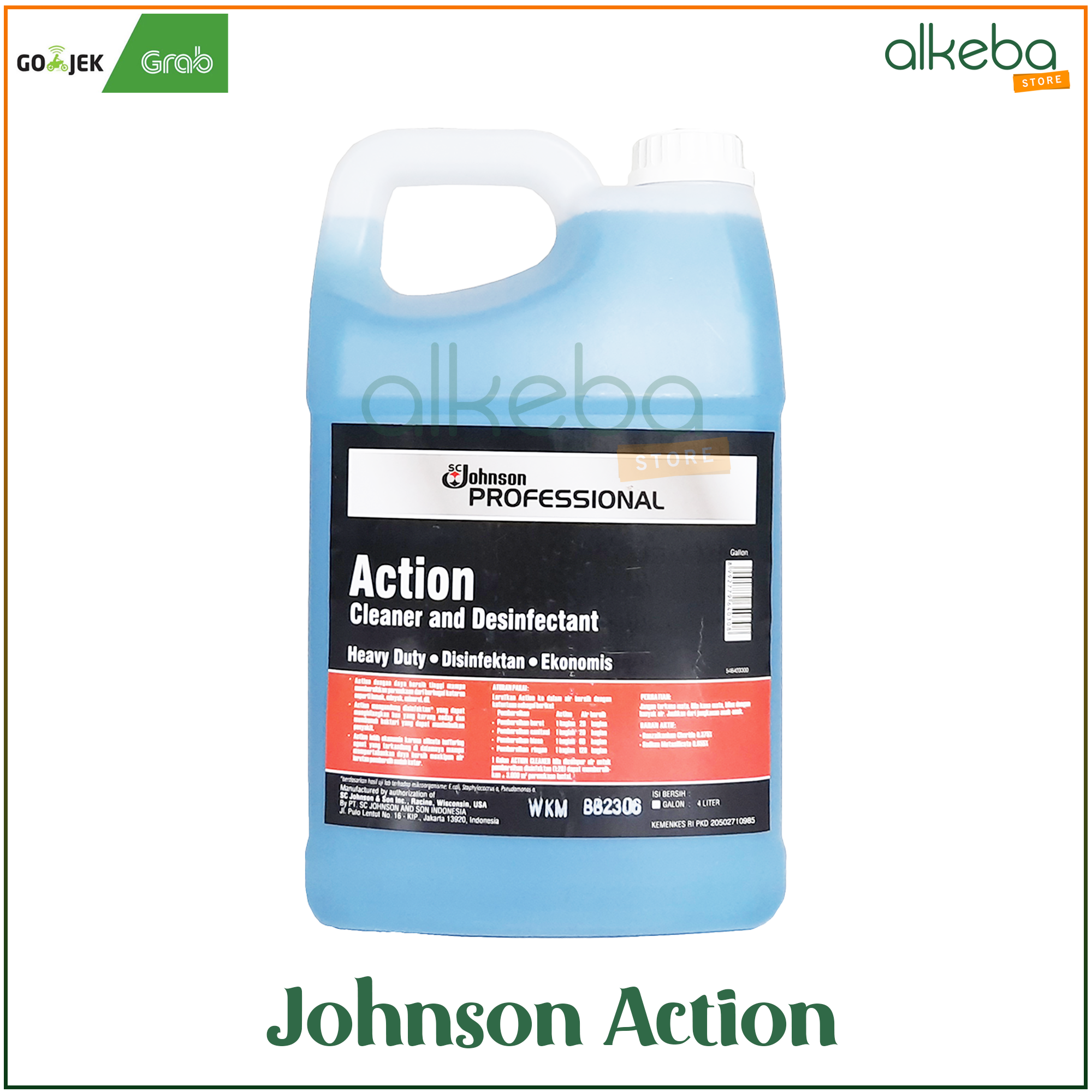 Action Cleaner And Desinfectant Heavy Duty Johnson Galon Liter