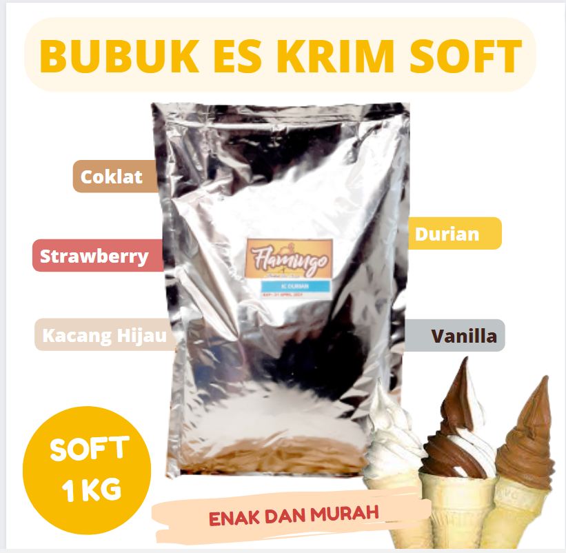 Kg Bahan Soft Ice Cream Tepung Ice Cream Instan Jual Bubuk Hard