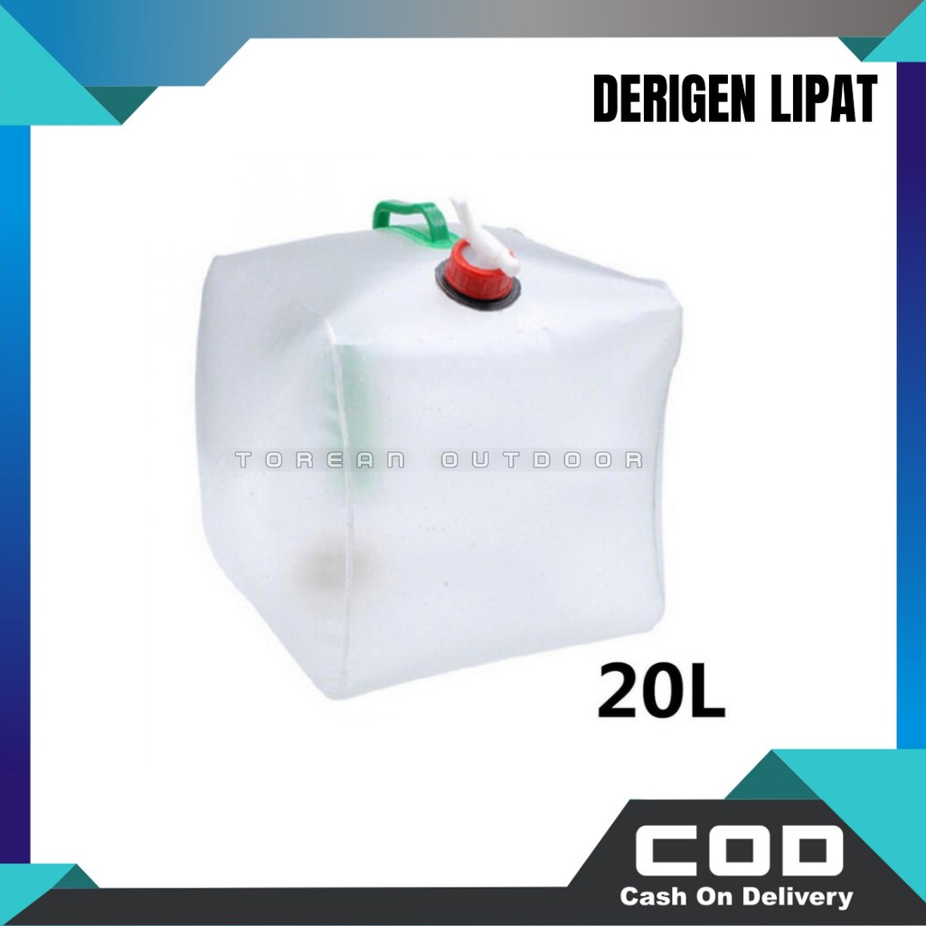 Derigen Lipat Model Kran Jerigen Lipat Kapasitas 20 Liter Kantong Air