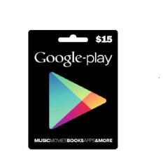 GOOGLE PLAY GIFT CARD US $15