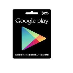 GOOGLE PLAY GIFT CARD US $25