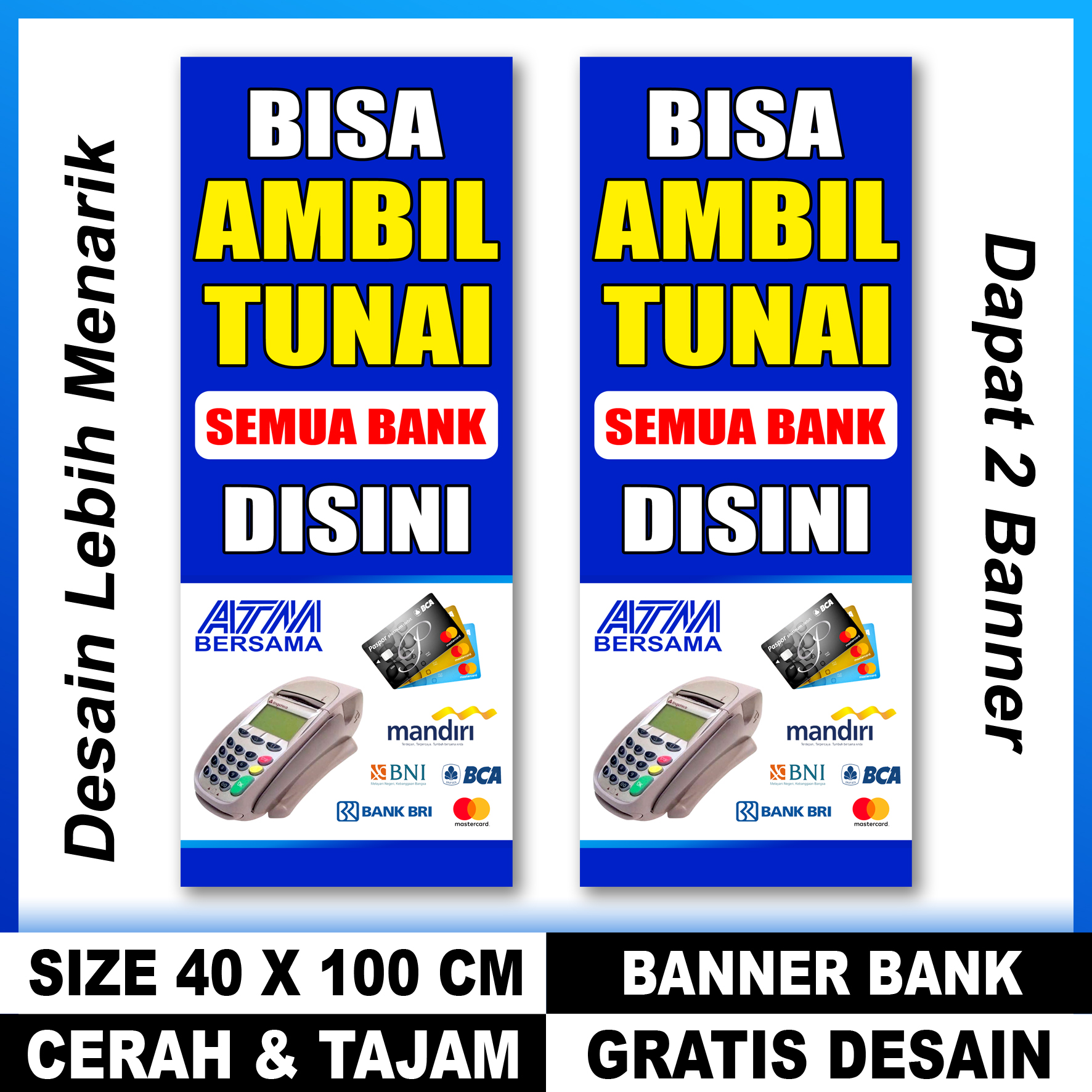 Banner Spanduk Brilink Atm Bersama Beli Gratis Lazada Indonesia