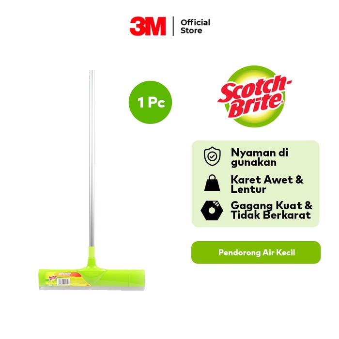 3M Scotch Brite Sikat Lantai ID 771 Pendorong Air Kecil Karet