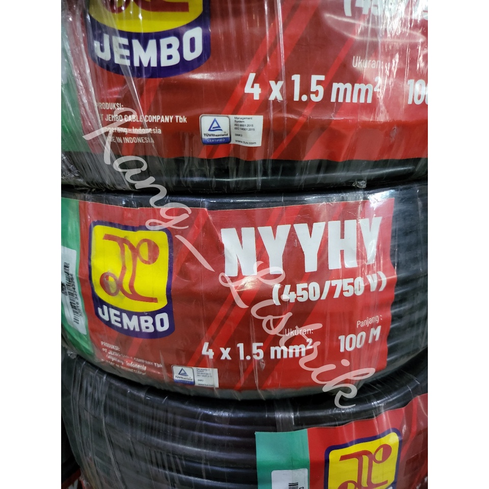 Kabel NYYHY Jembo 4x1 5 PerMeter Kabel Serabut Jembo 4x1 5 Per Meter