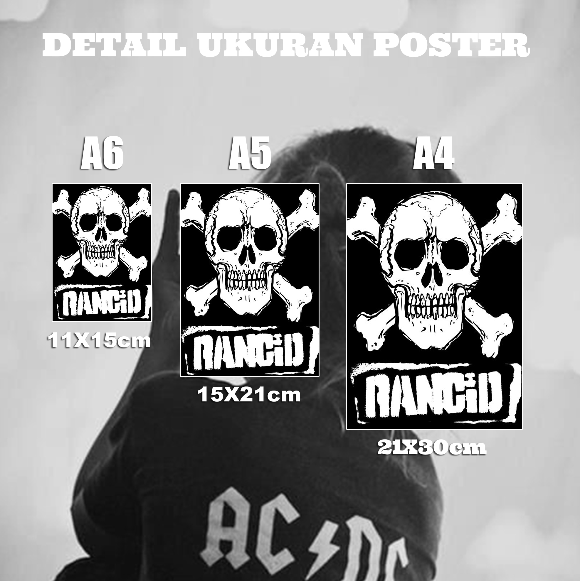 Isi 16pcs Poster Dinding Kamar Rock N Roll Ukuran A4 A5 A6 DD218