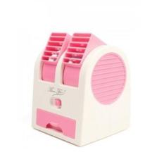 AC Mini Portable Double Cooler Fan / Kipas Angin Aromaterapi Parfum