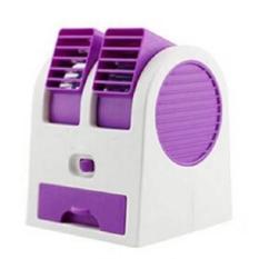 AC Mini Portable Double Cooler Fan / Kipas Angin Aromaterapi Parfum